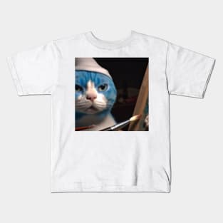 Meowgical Smurf Cat of Wonder Kids T-Shirt